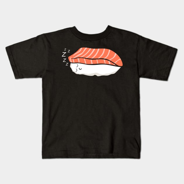 Sleepy Sushi for Asian Food Lover Kids T-Shirt by Shirtttee